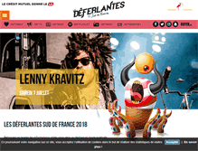 Tablet Screenshot of festival-lesdeferlantes.com